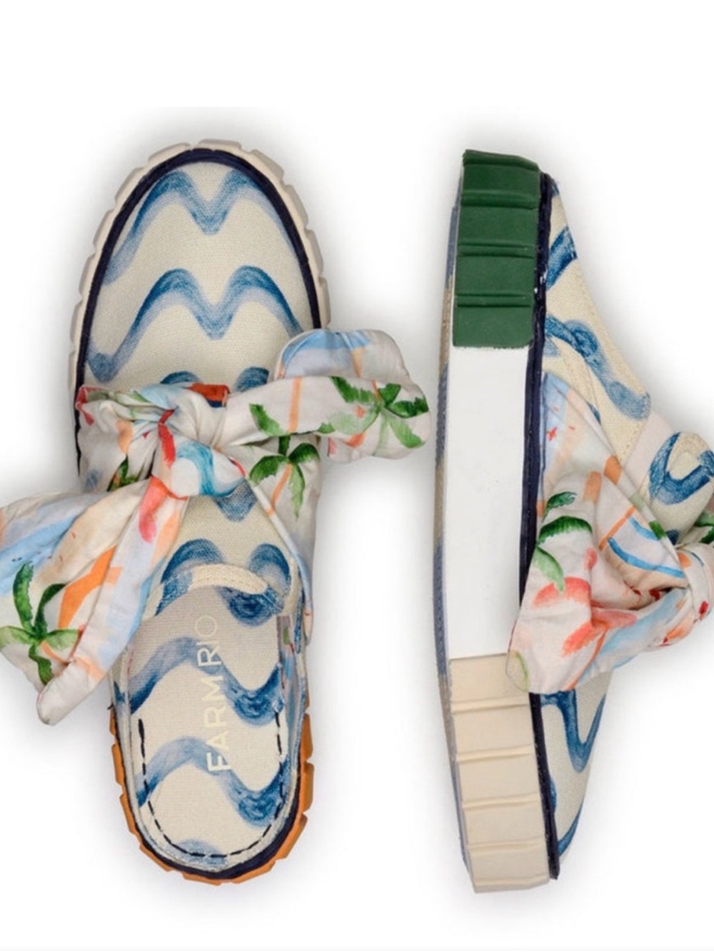 NWT Farm Rio Copacabana Mules Sneakers. Size 5